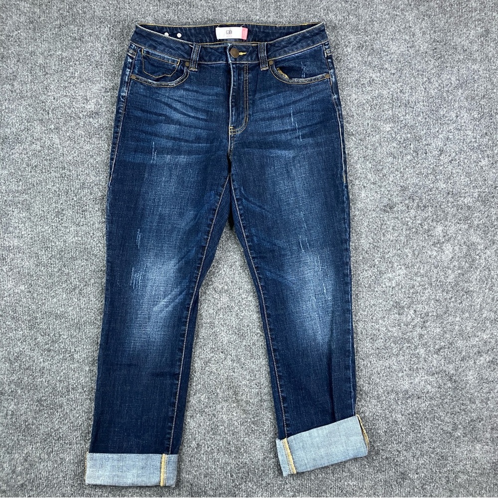 CAbi Dark Blue Ankle Jeans